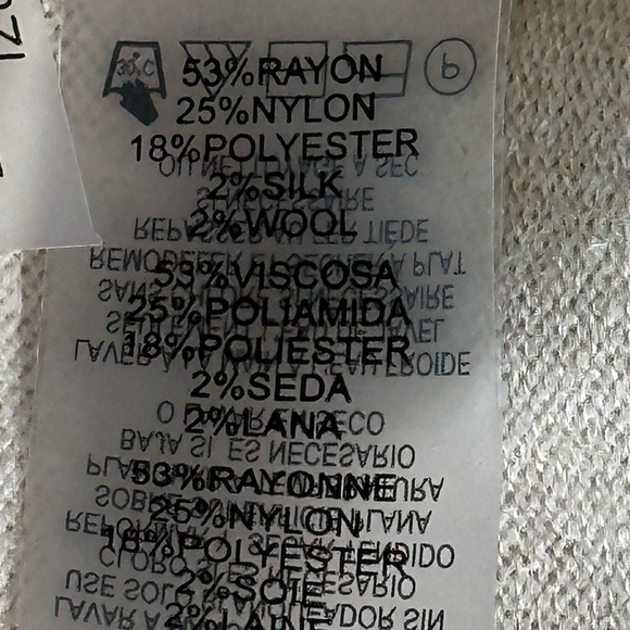 Karl Lagerfeld Cream and Tan Relaxed Sleeveless Tank - Picture 7 of 7